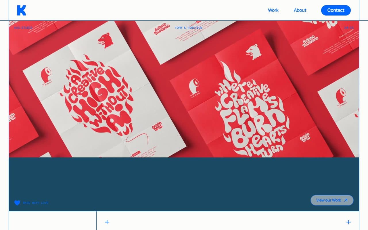 Live example of a portfolio website: Mike Kus